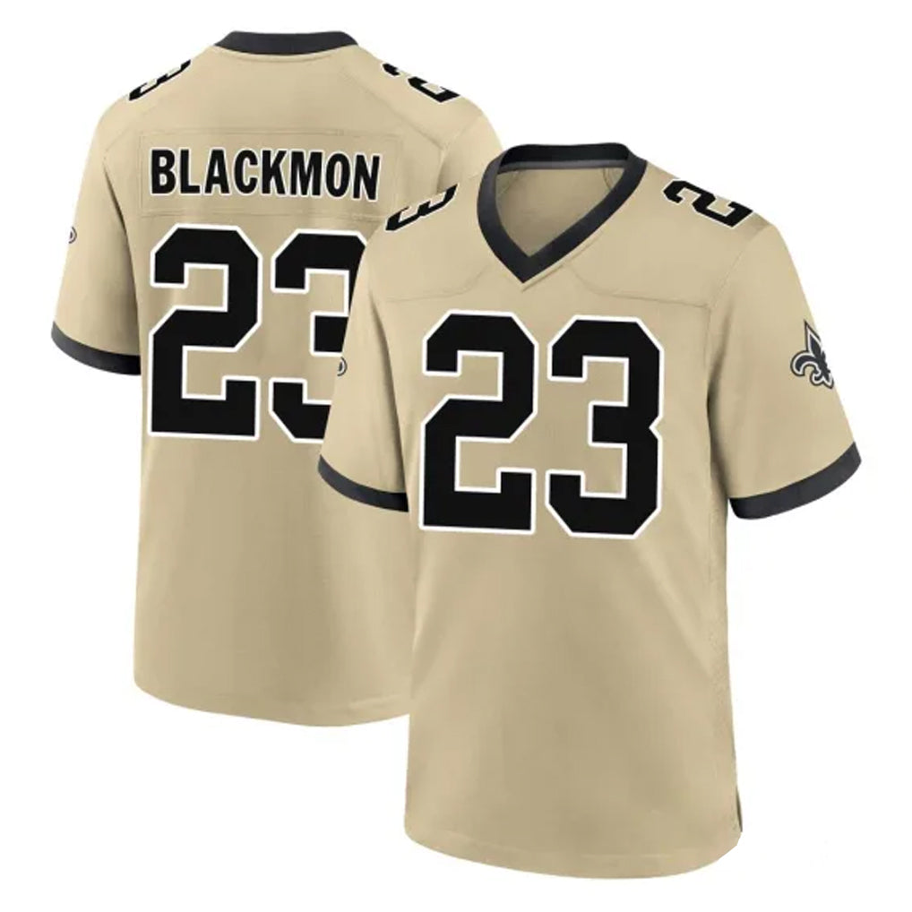 Qdoa NO.Saints #23 Julian Blackmon Player Gold Home Game Stitched Jerseys