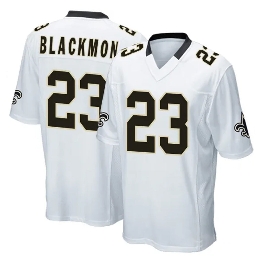 Qdoa NO.Saints #23 Julian Blackmon Player White Home Game Stitched Jerseys