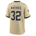 Qdoa NO.Saints #32 Tyrann Mathieu Player Gold Alternate Game Stitched Jerseys