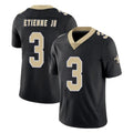 Qdoa NO.Saints #3 Travis Etienne Jr. Player Black Limited Vapor Untouchable Home Game Stitched Jerseys