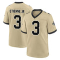 Qdoa NO.Saints #3 Travis Etienne Jr. Player Gold Home Game Stitched Jerseys