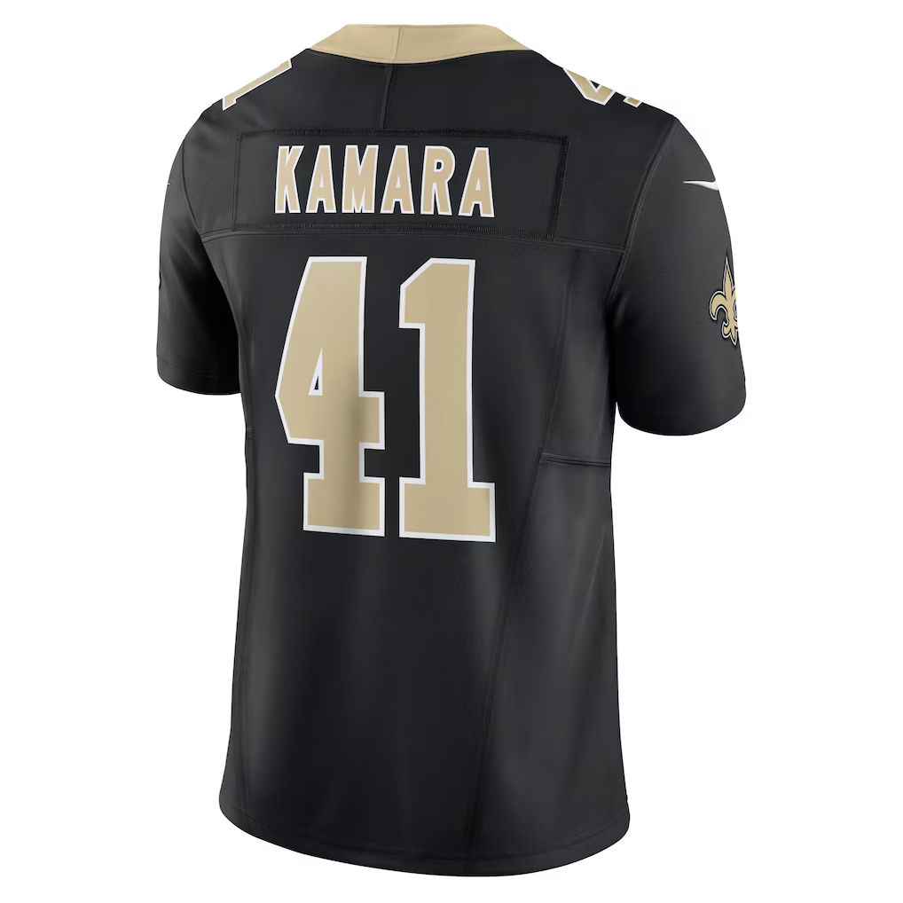 Qdoa NO.Saints #41 Alvin Kamara Black Vapor F.U.S.E. Limited Stitched Jerseys