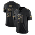 Qdoa NO.Saints #51 Cesar Ruiz Player Black Impact Limited Home Game Stitched Jerseys