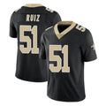 Qdoa NO.Saints #51 Cesar Ruiz Player Black Limited Vapor Untouchable Home Game Stitched Jerseys