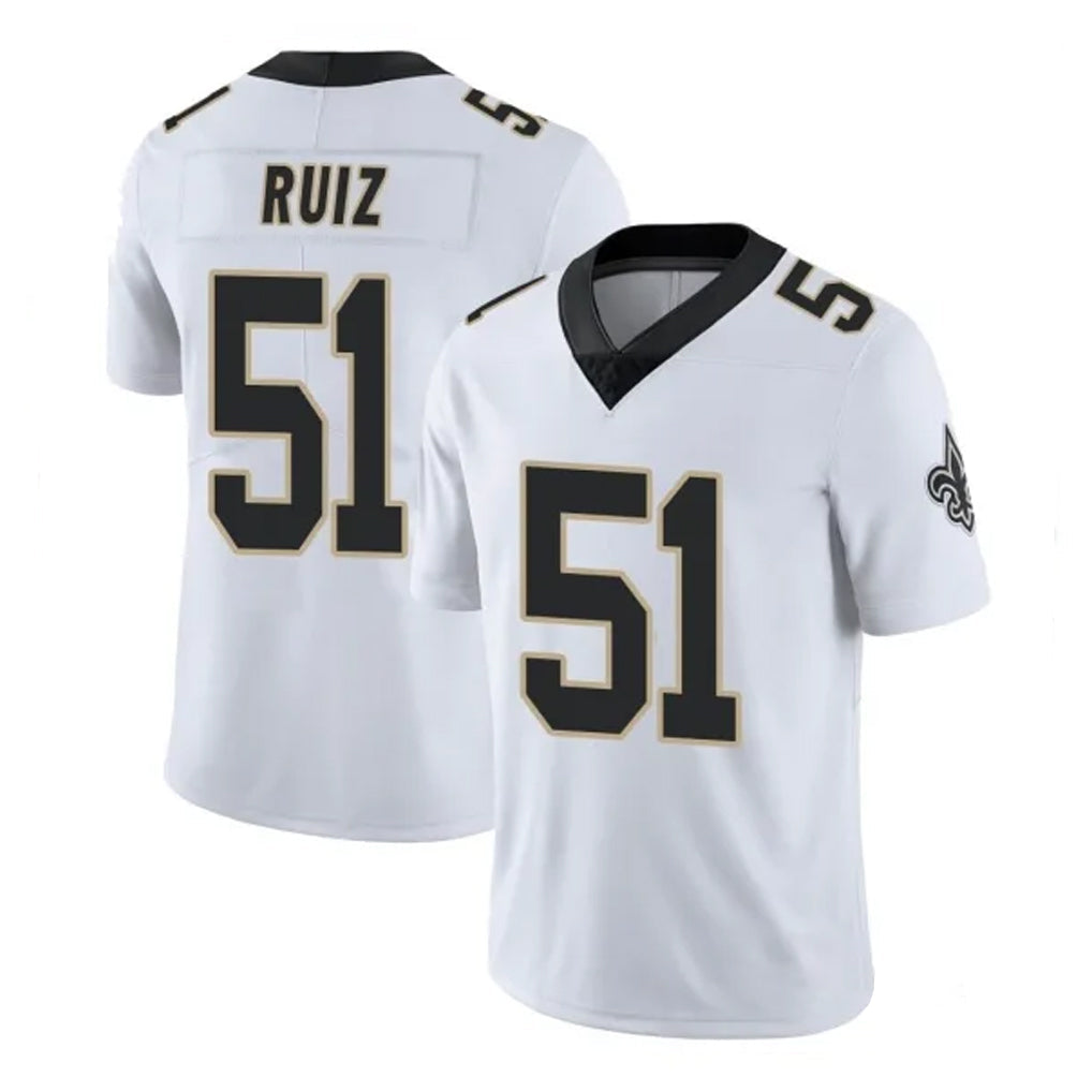 Qdoa NO.Saints #51 Cesar Ruiz Player White Limited Vapor Untouchable Home Game Stitched Jerseys