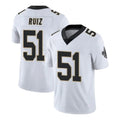 Qdoa NO.Saints #51 Cesar Ruiz Player White Limited Vapor Untouchable Home Game Stitched Jerseys