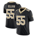 Qdoa NO.Saints #55 Kaden Elliss Player Black Limited Vapor Untouchable Home Game Stitched Jerseys
