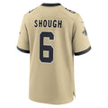 Qdoa NO.Saints #6 Tyler Shough Gold Alternate Game Player Stitched Jerseys