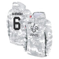 Qdoa NO.Saints #6 Tyler Shough Player Arctic Camo Salute to Service Pullover Hoodies Limited Game Stitched Jerseys