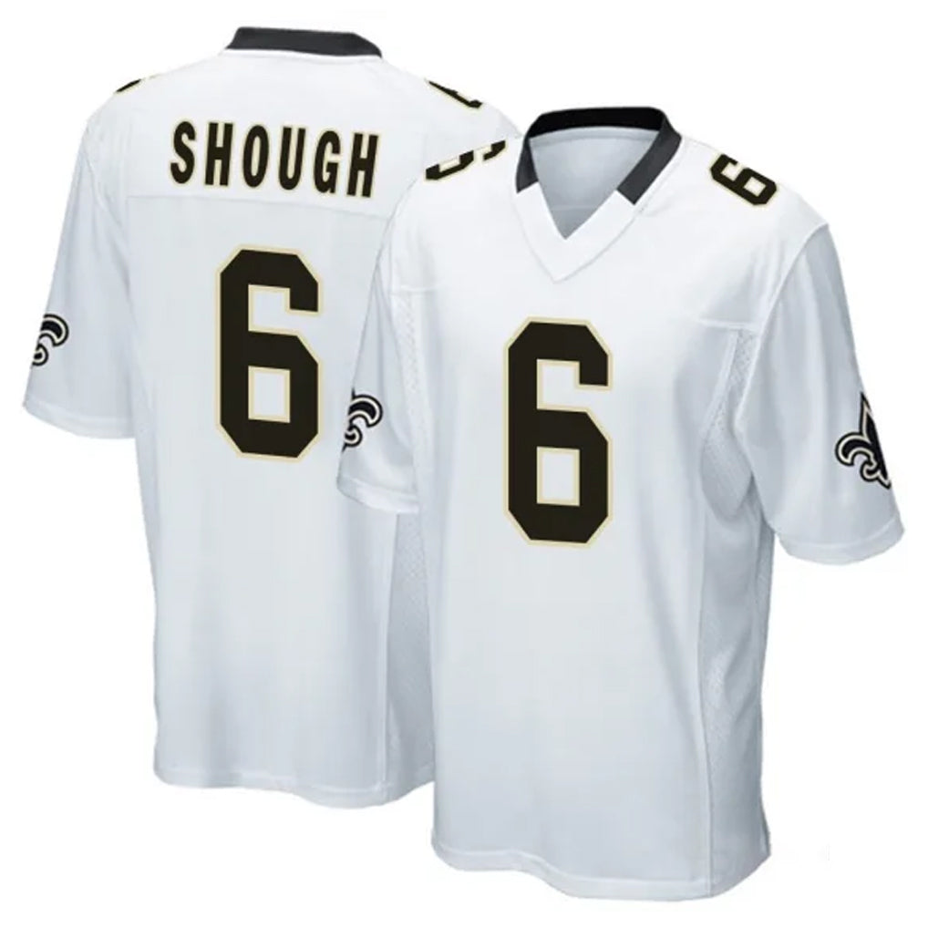 Qdoa NO.Saints #6 Tyler Shough Player White Home Game Stitched Jerseys