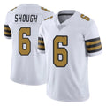 Qdoa NO.Saints #6 Tyler Shough Player White Limited Color Rush Home Game Stitched Jerseys