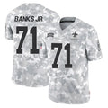 Qdoa NO.Saints #71 Kelvin Banks Jr. Player Arctic Camo Salute To Service Limited Game Stitched Jerseys