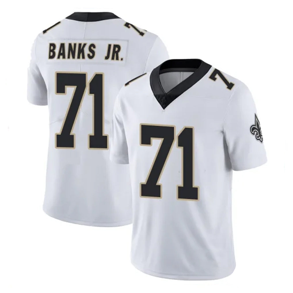 Qdoa NO.Saints #71 Kelvin Banks Jr. Player White Limited Vapor Untouchable Home Game Stitched Jerseys