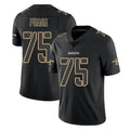 Qdoa NO.Saints #75 Taliese Fuaga Player Black Impact Limited Home Game Stitched Jerseys