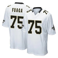 Qdoa NO.Saints #75 Taliese Fuaga Player White Home Game Stitched Jerseys
