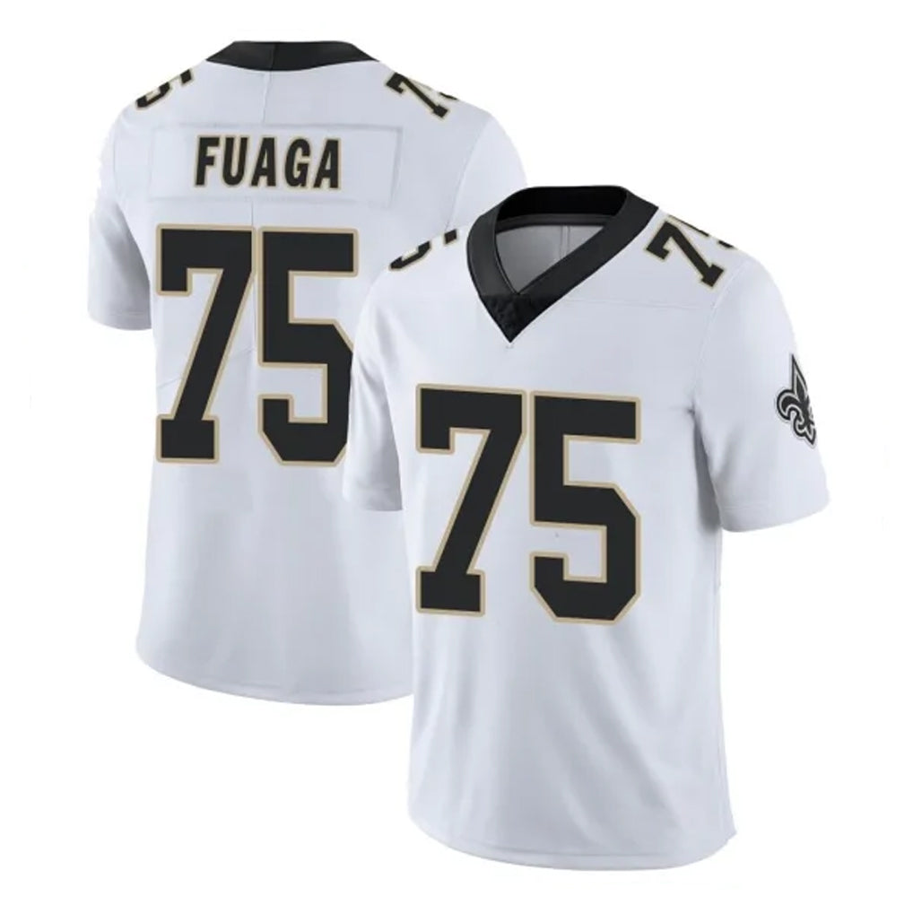 Qdoa NO.Saints #75 Taliese Fuaga Player White Limited Vapor Untouchable Home Game Stitched Jerseys