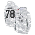 Qdoa NO.Saints #78 Erik McCoy Player Arctic Camo Salute to Service Pullover Hoodies Limited Game Stitched Jerseys