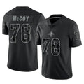 Qdoa NO.Saints #78 Erik McCoy Player Black Limited Reflective Home Game Stitched Jerseys