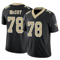 Qdoa NO.Saints #78 Erik McCoy Player Black Limited Vapor F.U.S.E. Home Game Stitched Jerseys