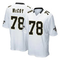 Qdoa NO.Saints #78 Erik McCoy Player White Home Game Stitched Jerseys