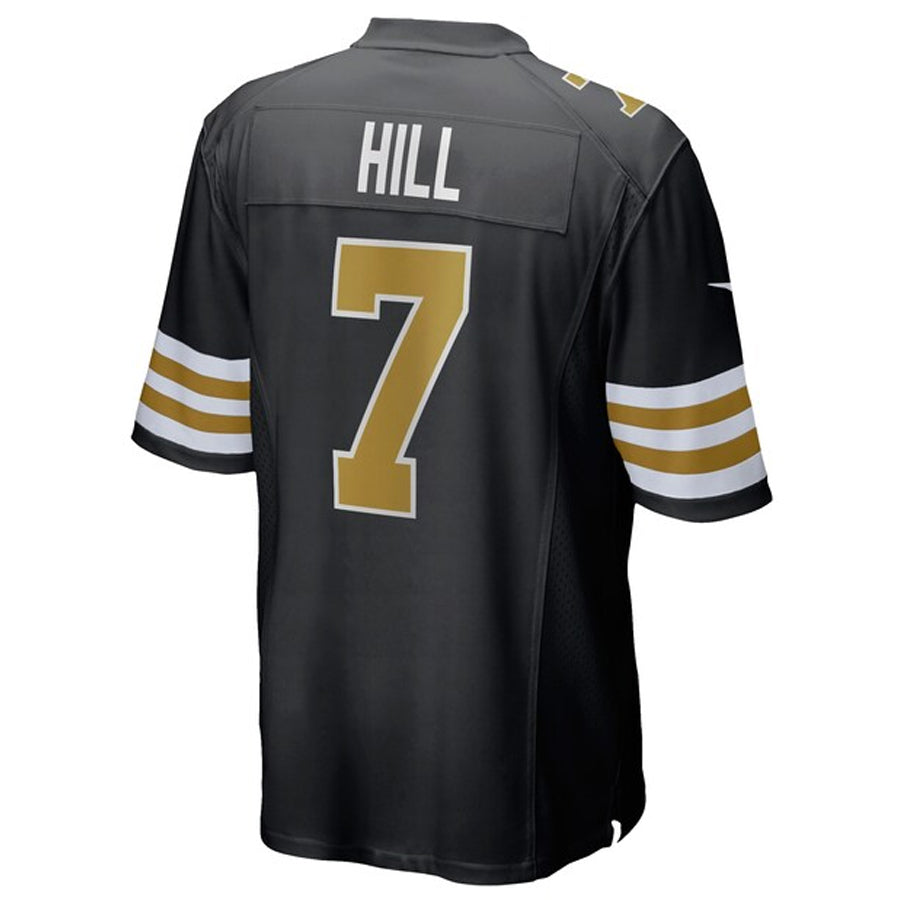 Qdoa NO.Saints #7 Taysom Hill Player Black Alternate Game Stitched Jerseys