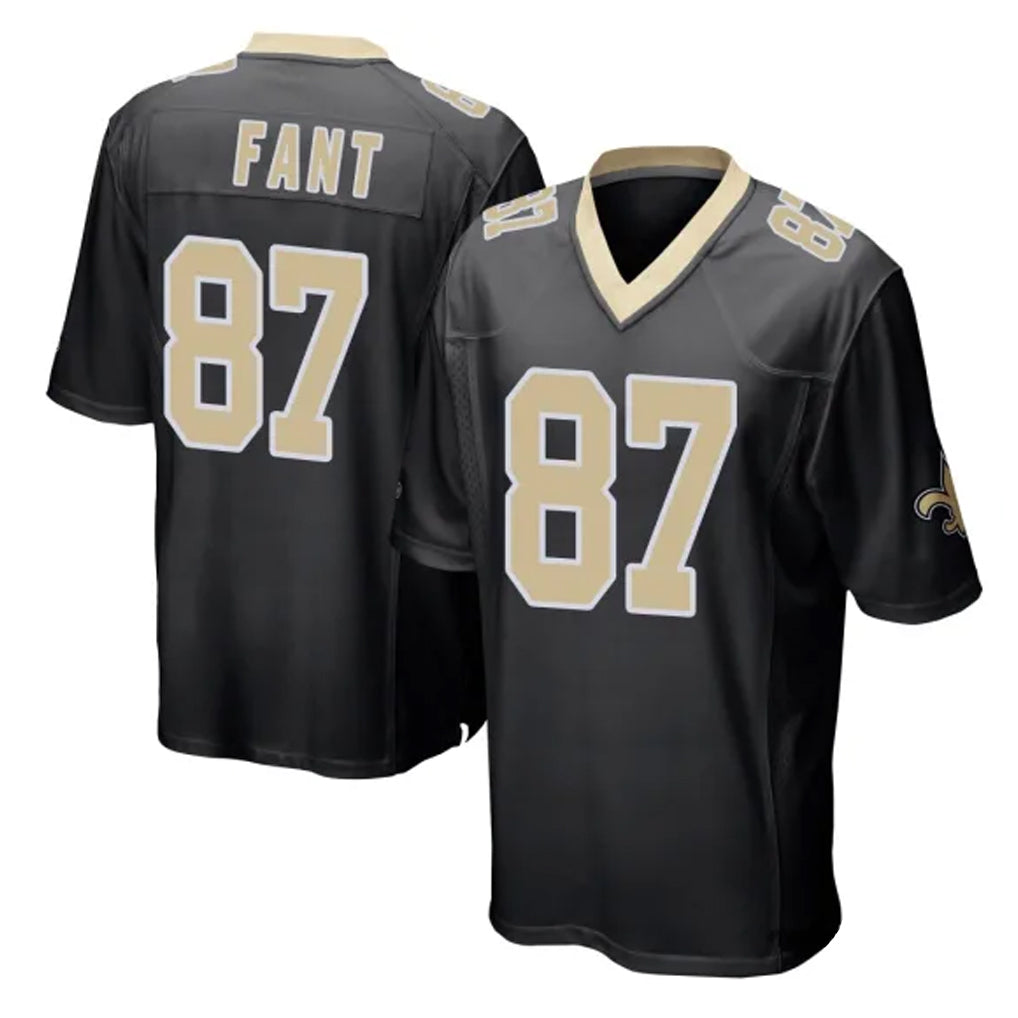 Qdoa NO.Saints #87 Noah Fant Player Black Home Game Stitched Jerseys
