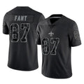 Qdoa NO.Saints #87 Noah Fant Player Black Limited Reflective Home Game Stitched Jerseys