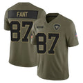 Qdoa NO.Saints #87 Noah Fant Player Olive 2025 Salute To Service Limited Stitched Jerseys