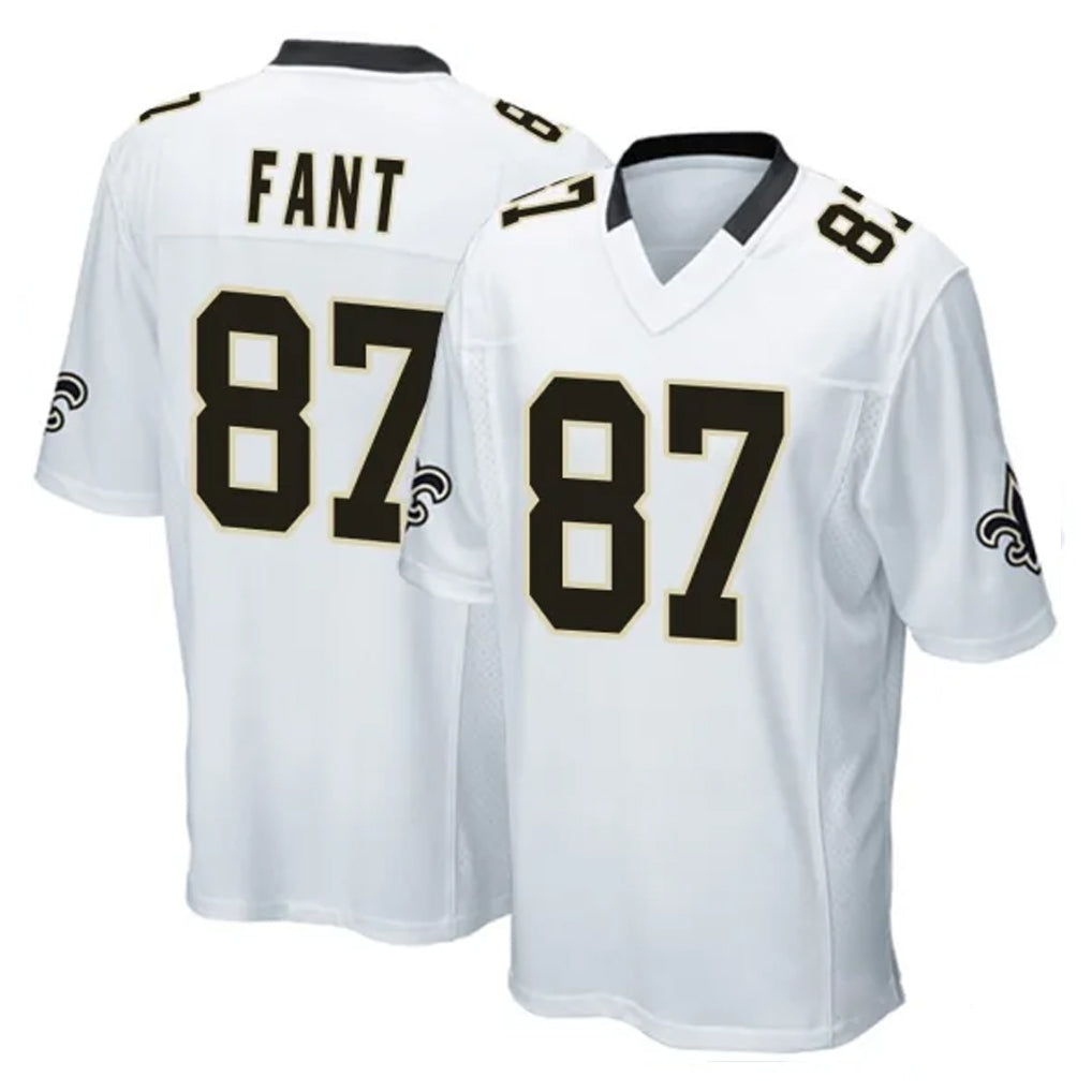 Qdoa NO.Saints #87 Noah Fant Player White Home Game Stitched Jerseys