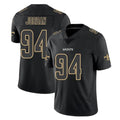 Qdoa NO.Saints #94 Cameron Jordan Player Black Impact Limited Home Game Stitched Jerseys
