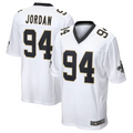 Qdoa NO.Saints #94 Cameron Jordan White Game Stitched American Stitched Jerseys