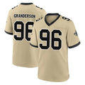 Qdoa NO.Saints #96 Carl Granderson Player Gold Home Game Stitched Jerseys