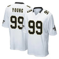 Qdoa NO.Saints #99 Chase Young Player White Home Game Stitched Jerseys