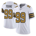 Qdoa NO.Saints #99 Chase Young Player White Limited Color Rush Home Game Stitched Jerseys