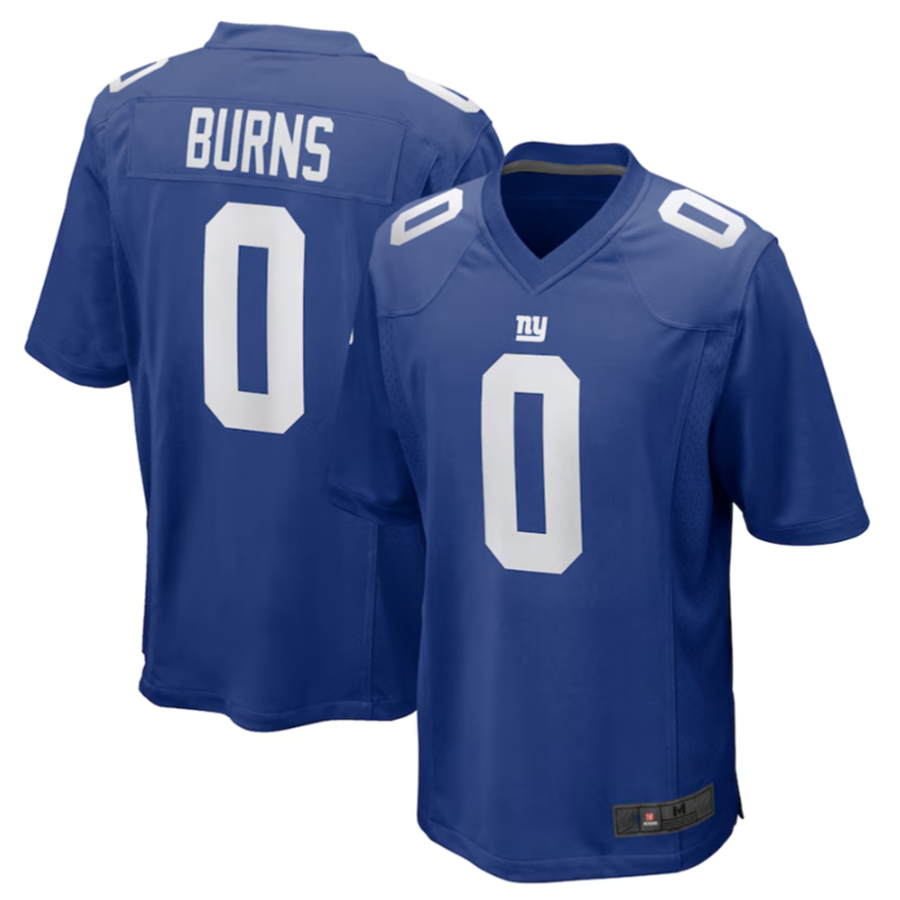 Qdoa NY.Giants #0 Brian Burns Royal Game Player Jersey Stitched American Stitched Jerseys