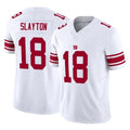 Qdoa NY.Giants #18 Darius Slayton Player White Limited Vapor F.U.S.E. Home Game Stitched Jerseys