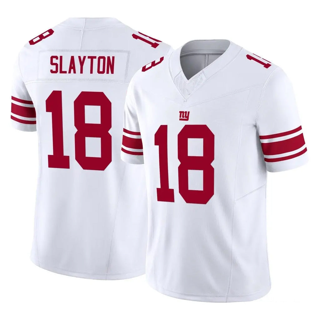 Qdoa NY.Giants #18 Darius Slayton Player White Limited Vapor F.U.S.E. Home Game Stitched Jerseys