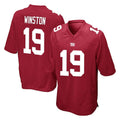 Qdoa NY.Giants #19 Jameis Winston Player Red Home Game Stitched Jerseys
