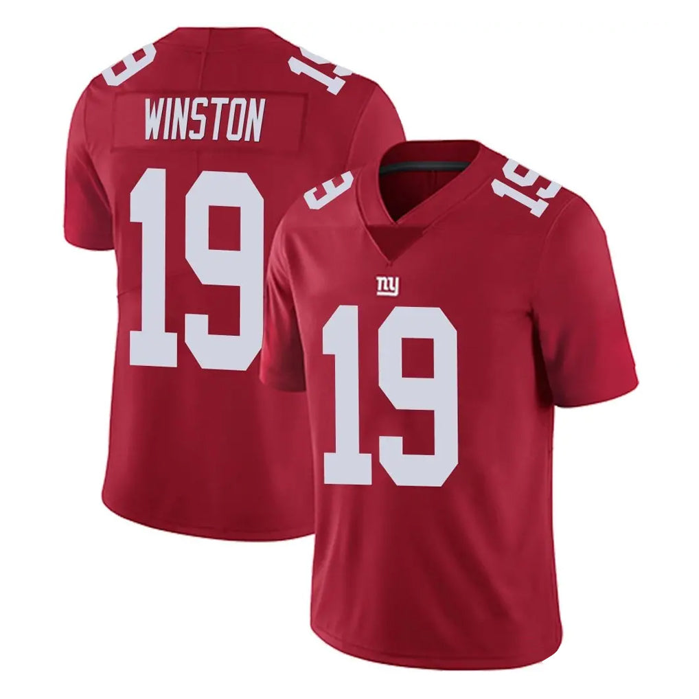 Qdoa NY.Giants #19 Jameis Winston Player Red Limited Vapor Untouchable Home Game Stitched Jerseys