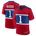 Qdoa NY.Giants #1 Malik Nabers Century Red Alternate Game Stitched Jerseys