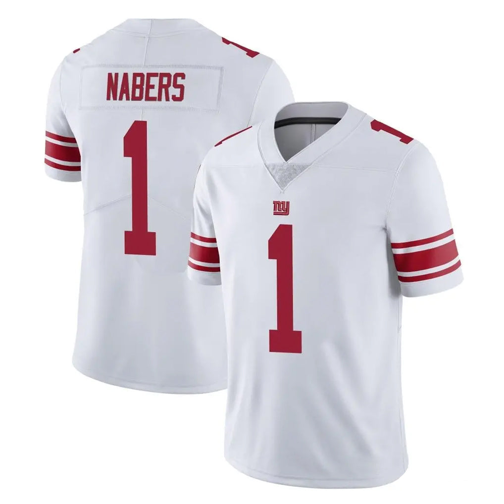 Qdoa NY.Giants #1 Malik Nabers Player White Limited Vapor Untouchable Home Game Stitched Jerseys