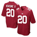 Qdoa NY.Giants #20 Greg Newsome II Player Red Home Game Stitched Jerseys