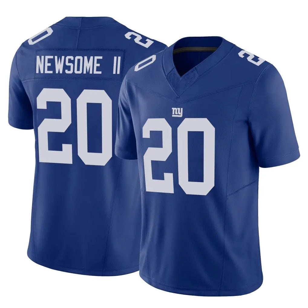 Qdoa NY.Giants #20 Greg Newsome II Player Royal Limited Vapor F.U.S.E. Home Game Stitched Jerseys