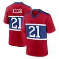 Qdoa NY.Giants #21 Paulson Adebo Player Red Century Home Game Stitched Jerseys
