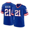 Qdoa NY.Giants #21 Paulson Adebo Player Royal Classic Home Game Stitched Jerseys