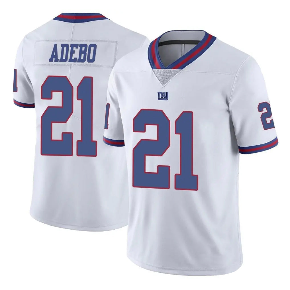 Qdoa NY.Giants #21 Paulson Adebo Player White Color Rush Home Game Stitched Jerseys