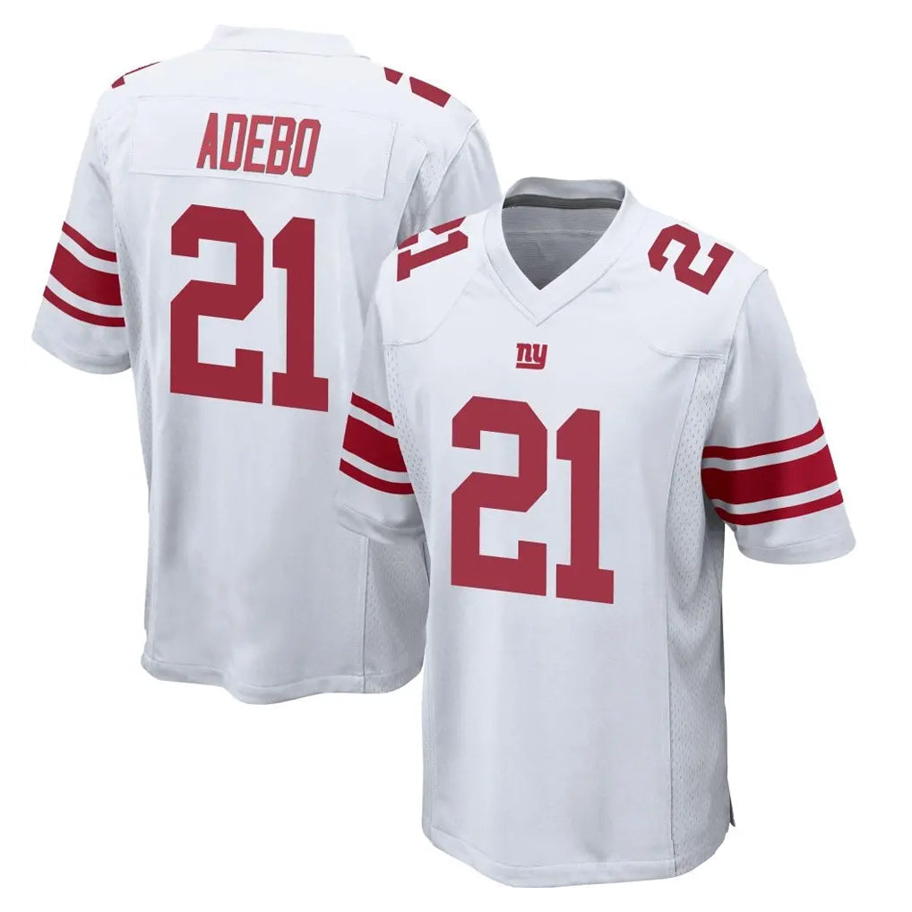 Qdoa NY.Giants #21 Paulson Adebo Player White Home Game Stitched Jerseys