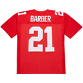Qdoa NY.Giants #21 Tiki Barber Mitchell & Ness Red 2004 Legacy Replica Stitched Puhic Jersey