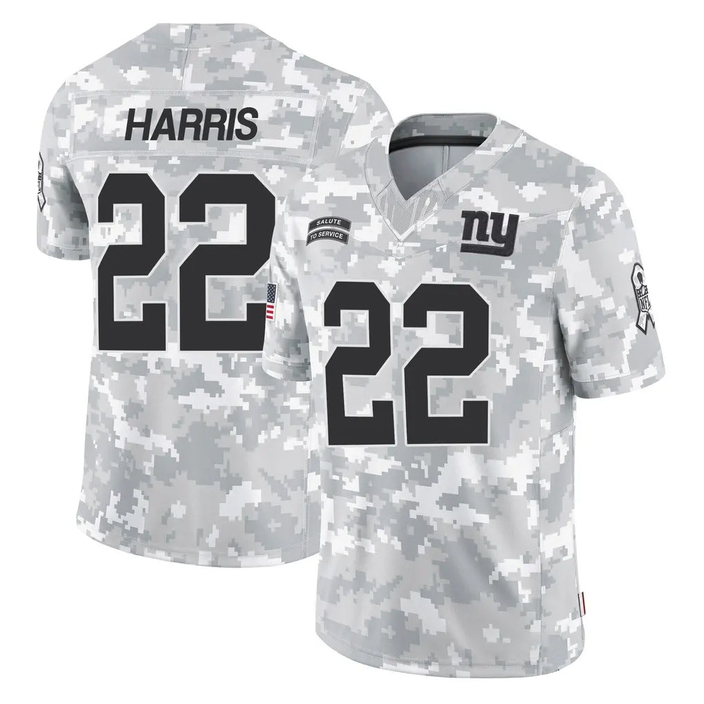 Qdoa NY.Giants #22 Najee Harris Player Arctic Camo Salute To Service Limited Game Stitched Jerseys
