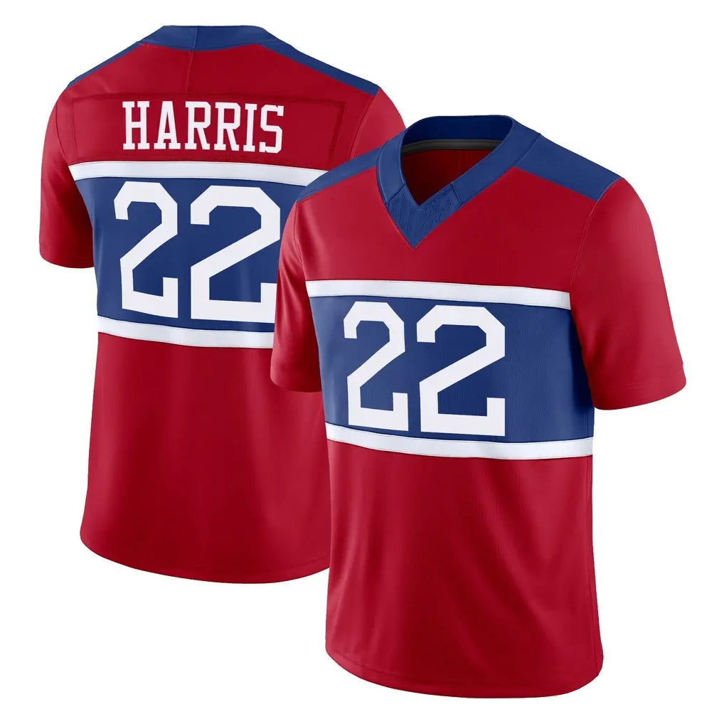 Qdoa NY.Giants #22 Najee Harris Player Red Century Vapor F.U.S.E. Home Game Stitched Jerseys